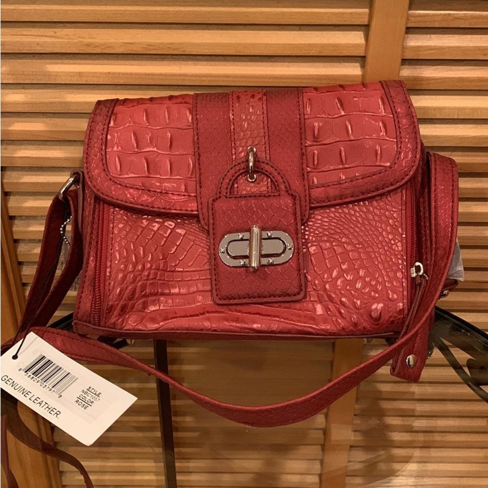 Madi Claire Shimmer Red Boho Crossbody ❤️🪩 NWT